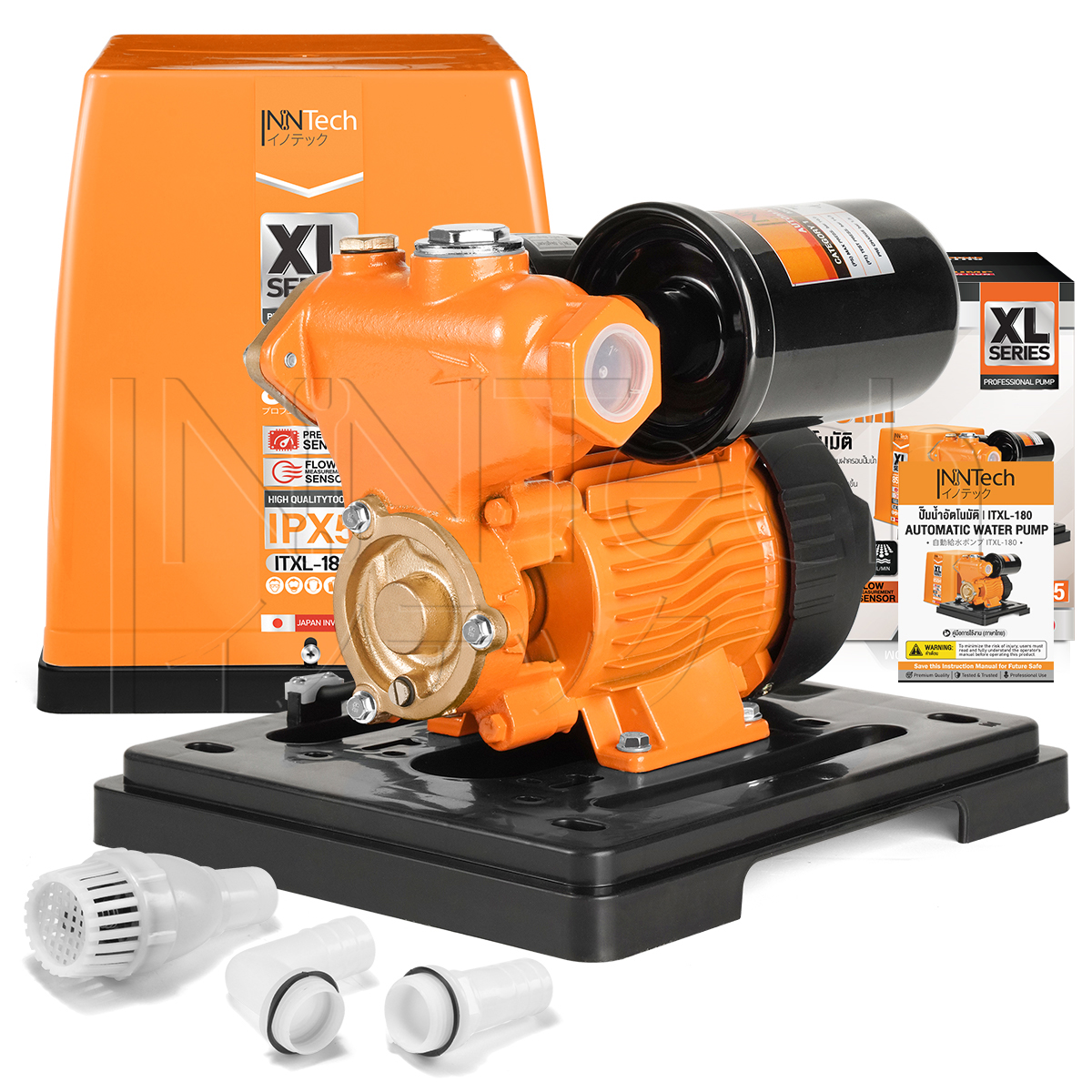 7.Inntech_ปั๊มน้ำออโต้ 850W XL Series รุ่น ITXL-180 (อัพเดทฝาส้ม) product 8